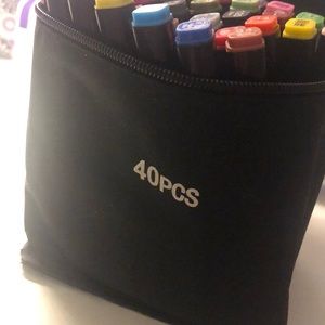 40 pc thick and thin sided marker set